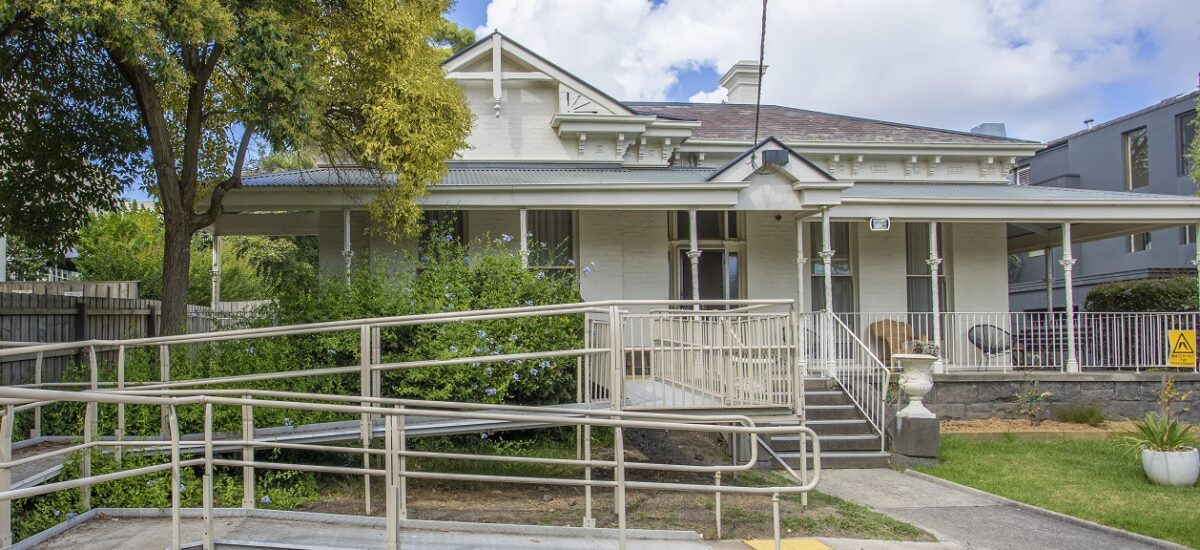 front of house with ramp