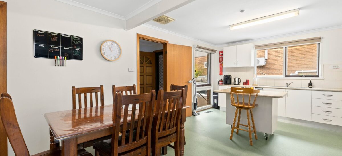 kitchen and dining