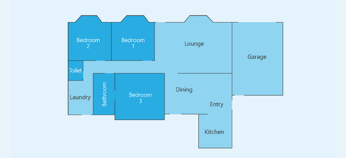 Supported Independent Living property floorplan in Ringwood.