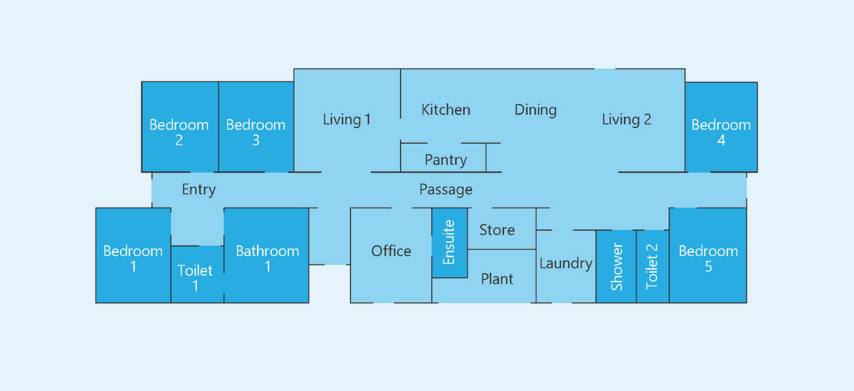 Supported Independent Living floorplan in Kew