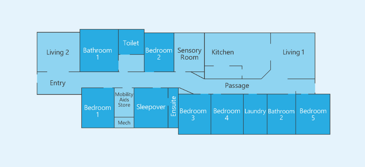Supported Independent Living property floorplan in Chelsea